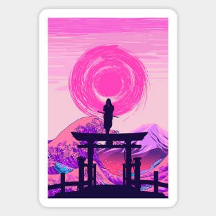 Great Wave off Kanagawa Ninja Magnet